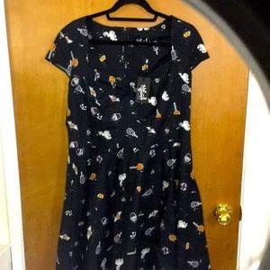 Hell Bunny 1950s Trick or Treat Swing Dress
